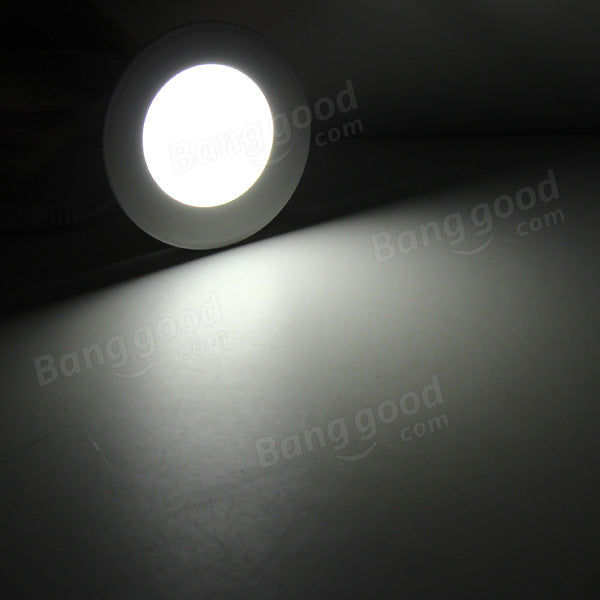 3W Round Ceiling Ultra Thin Panel LED Lamp Down Light Light 85-265V