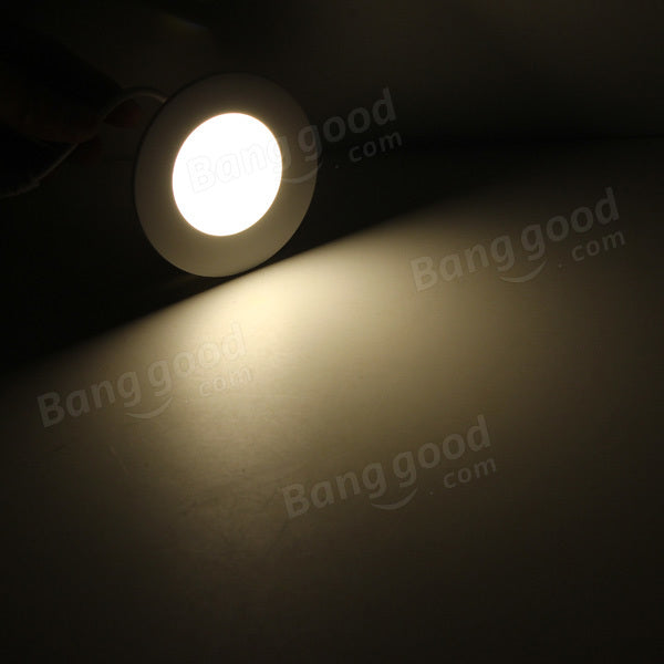 3W Round Ceiling Ultra Thin Panel LED Lamp Down Light Light 85-265V