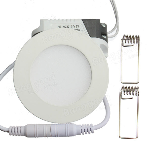 3W Round Ceiling Ultra Thin Panel LED Lamp Down Light Light 85-265V