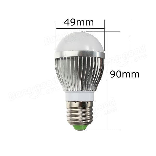 Dimmable 3W Warm White/White AC 220V LED Globe Light Bulbs