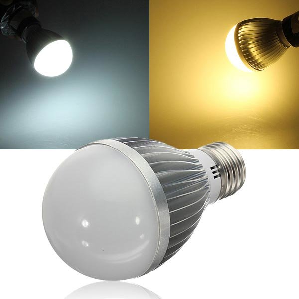 Dimmable 6W Warm White/White AC 220V LED Globe Light Bulbs