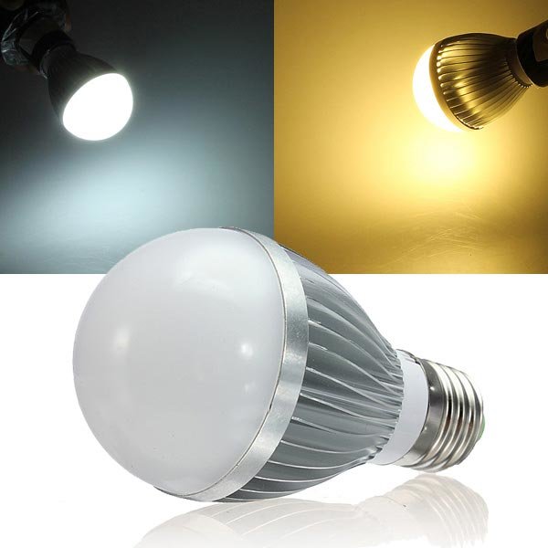 Dimmable 5W Warm White/White AC 220V LED Globe Light Bulbs