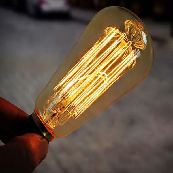 40W Incandescent Bulb 220V ST64 Retro Light Bulb