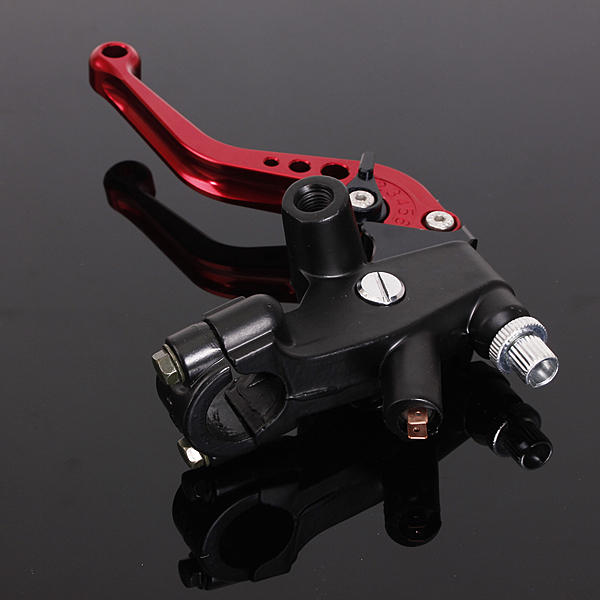 Red Universal Motorcycle Brake Clutch Lever Master Cylinder