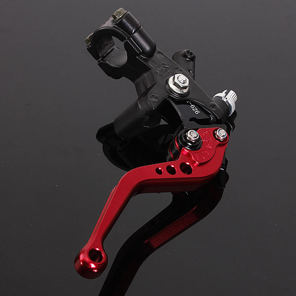 Red Universal Motorcycle Brake Clutch Lever Master Cylinder