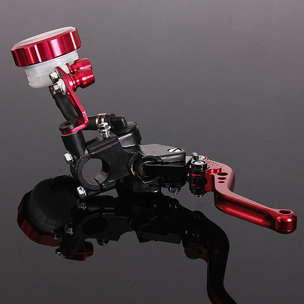 Red Universal Motorcycle Brake Clutch Lever Master Cylinder