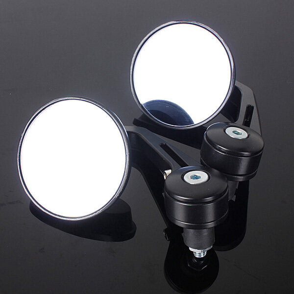 7/8 inch Motorcycle Motor Bike Bar End Rear View Mirror Rrounded
