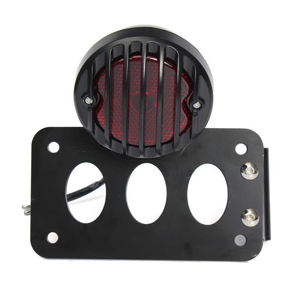12V Motorcycle Brake Rear Tail Light Plate License Lamp For Sportster Chopper