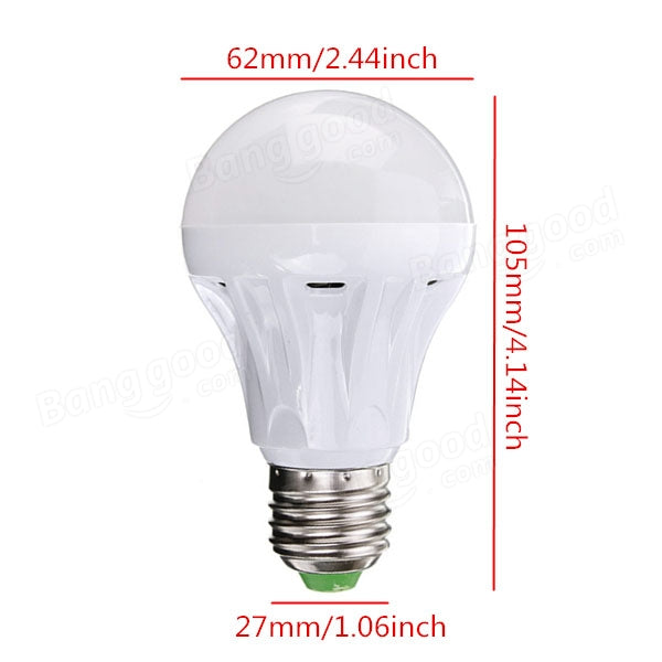 E27 5W 18 SMD 2835 AC 220-240V White/Warm White LED Globe Light Bulb