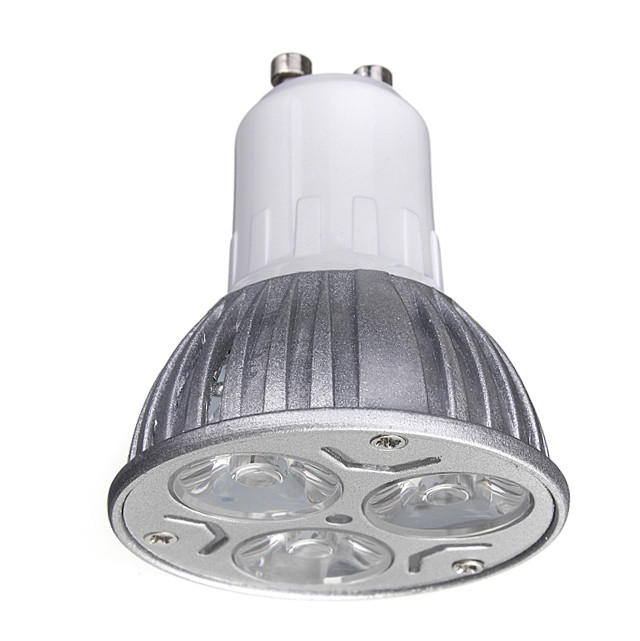 GU10 3W AC 220V 3 LEDs Red/Yellow/Blue/Green LED Spot Light Bulbs