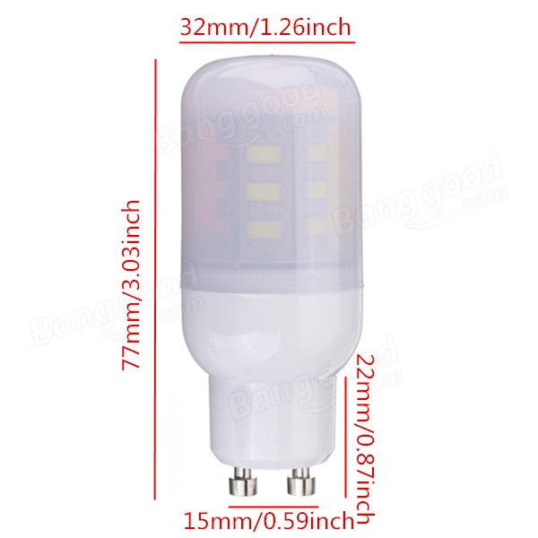 GU10 3.5W White/Warm White 380LM 5730SMD 24 LED Corn Light Bulbs 220V