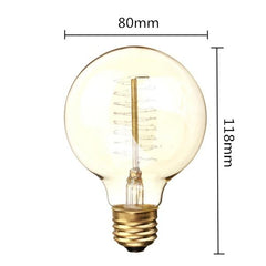 60W 110/220V 80mm x 118mm Incandescent Bulbs Retro Bulb