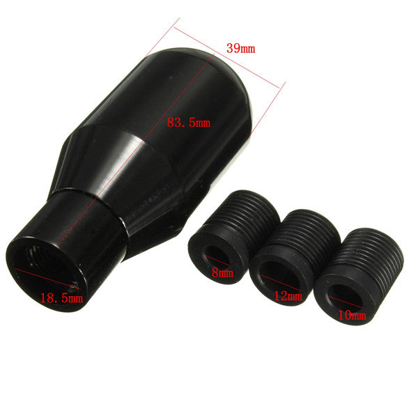 Car 5 Speed Aluminum Shift Knob Manual Gear Stick Shifter Adapter