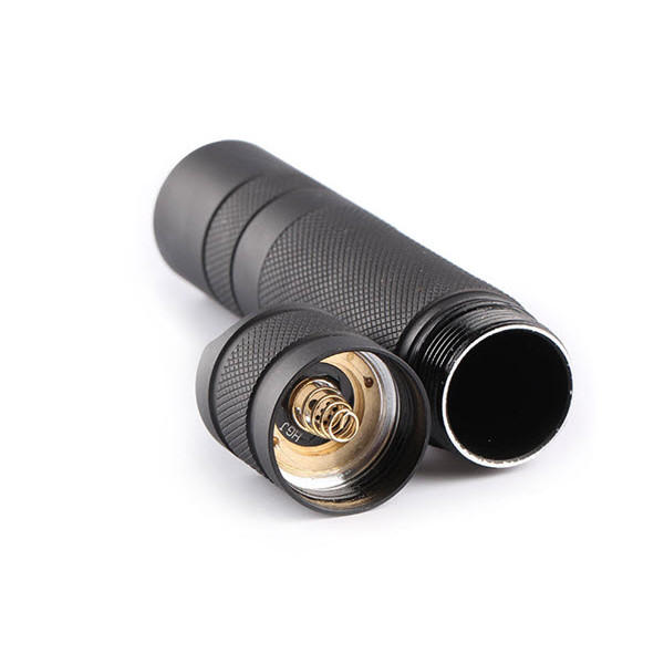 Black 7135x8 3/5mode EDC LED Flashlight 18650