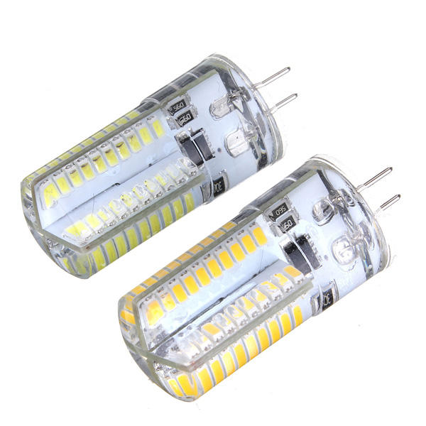 Dimmable G4 3W White/Warm White 3014SMD LED Bulb Silicone 110-120V