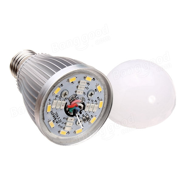 2.4G LED Globe Bulb 6W RGB + White Dimmable Home Lighting AC85-265V