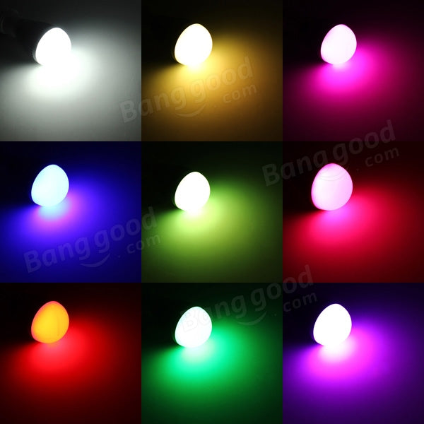 2.4G LED Globe Bulb 6W RGB + White Dimmable Home Lighting AC85-265V