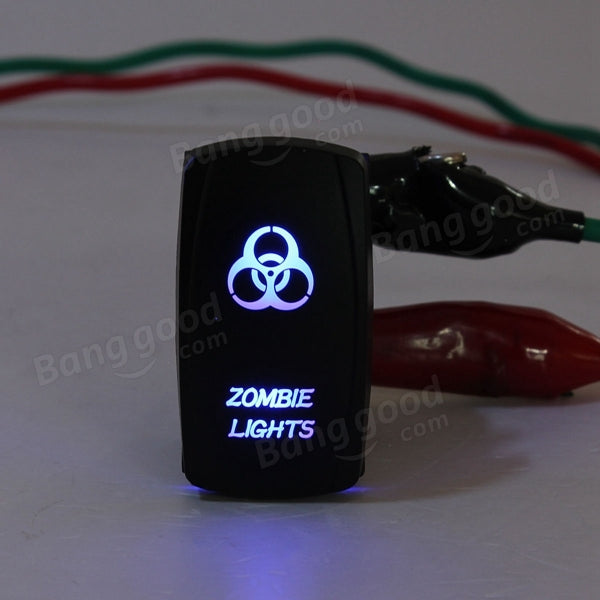 12V Dual Backlit LED Etched ARB Carling Rocker Switch