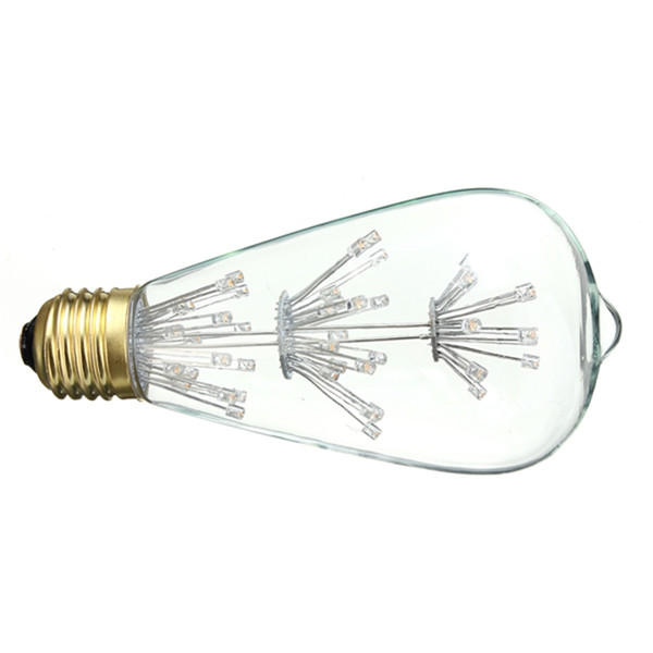 3W Vintage Antique Style Carbon Filament Clear Glass Bulb 220-240V