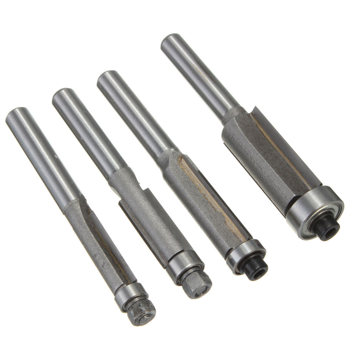 6/8/10/12mmFlush Trim Bit 1/4" Shank Router Bits Carbide Tipped Bits