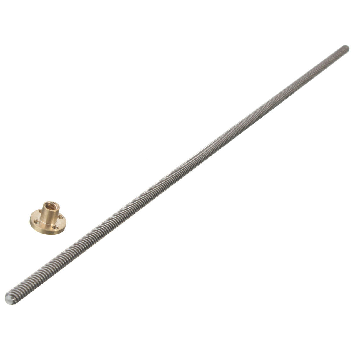 500mm Lead Screw 8mm Thread 2mm Pitch Lead Screw with Copper Nut