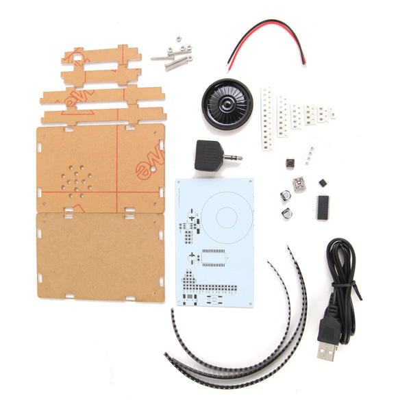 5V LED Music Spectrum Electronic DIY LED Flash Kit 12x11FFT 108 x 70 x 16mm