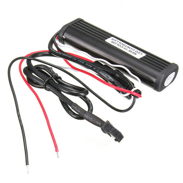 Car Motorcycle RGB Color LED Controller Remote Strip Light Kit Multi-Color