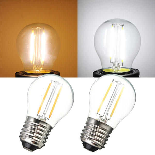 2W White/Warm White LED Filament Retro Bulbs 85-265V