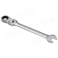 15mm Metric Chrome Flexible Head Ratchet Action Wrench Spanner Nut Tool