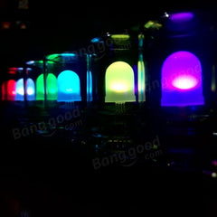 DIY Aurora LED Colorful Light Cube Chromatography Glass Clock Kit