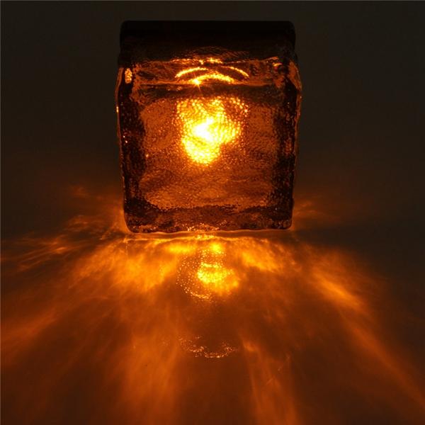 Solar Power Colorful LED Floating Light Waterproof Pond Pool Outdoor Path Brick Floor Lamp