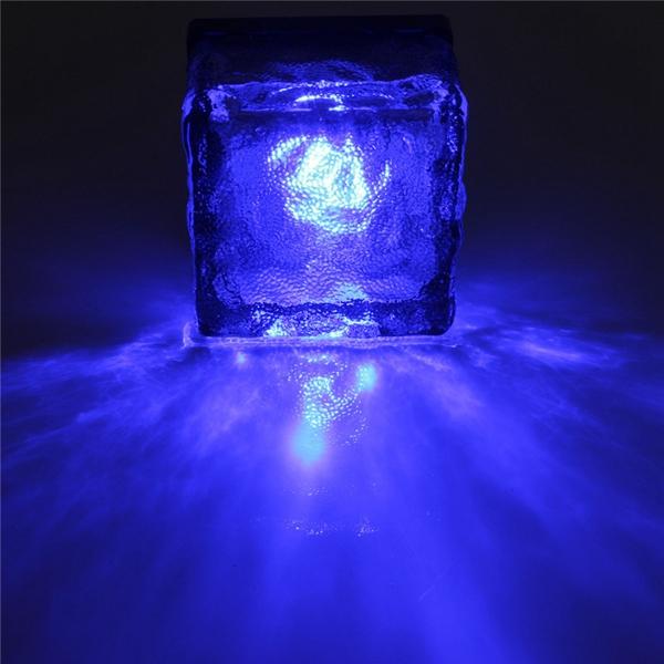 Solar Power Colorful LED Floating Light Waterproof Pond Pool Outdoor Path Brick Floor Lamp