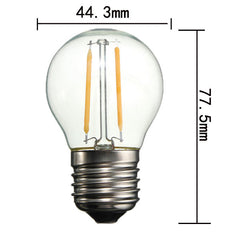 2W White/Warm White Non-Dimmable LED Filament Retro Bulbs 220V