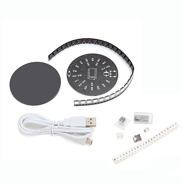 DIY WS2812 Full Color RGB LED Crystal Energy Ring Module Kit