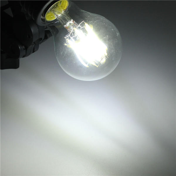 8W Warm White/ White Filament LED Dimmable Globe Bulb Lamp AC220V/110V