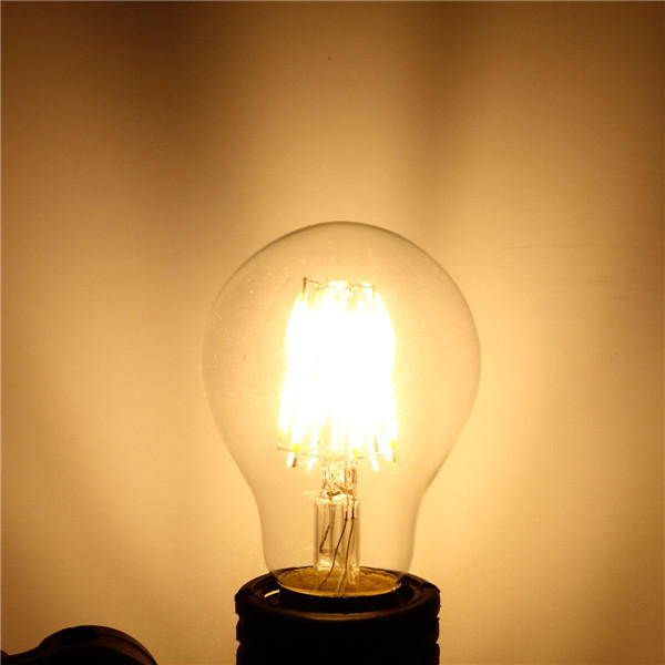 8W Warm White/ White Filament LED Dimmable Globe Bulb Lamp AC220V/110V
