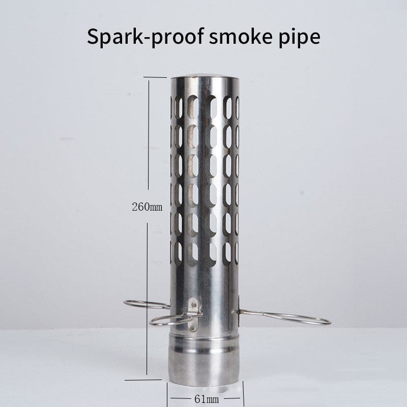 Outdoor Firewood Stove Accessories Chimney Anti-scalding Cover Lengthen Chimney Bend Pipe Camping Tent Stove Exhaust Pipe