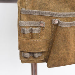 Camping multi-tool accessories camping equipment adjustable canvas tool storage multi-pocket wear-resistant apron waist bag