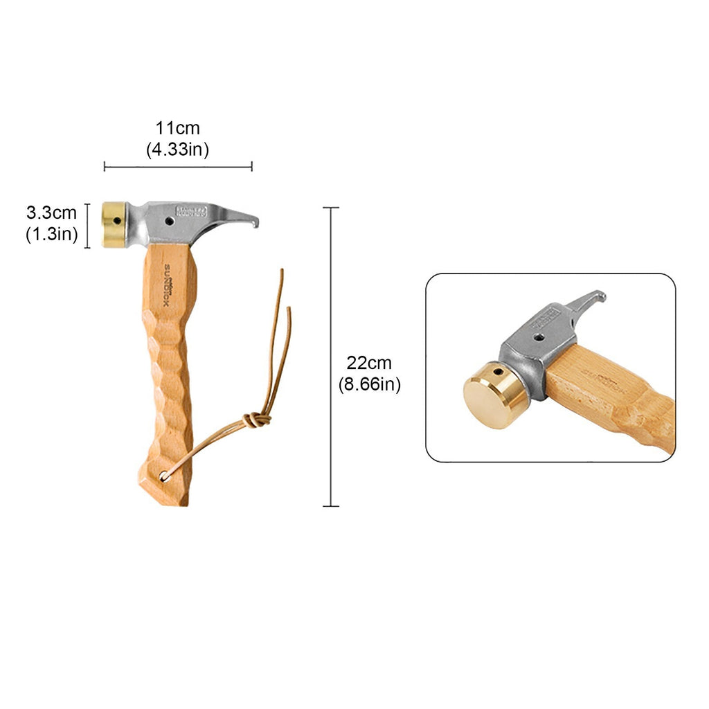Outdoor Camping Tent Peg Hammer Multifunctional Hiking Fishing Stainless Steel Stakes Nail Puller Hammer Mountaineering Climbing