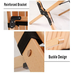 Folding Wood Table Portable Camping Large Wooden Desk with Carry Bag for Beach Picnic Outdoor Garden Backyard Furniture