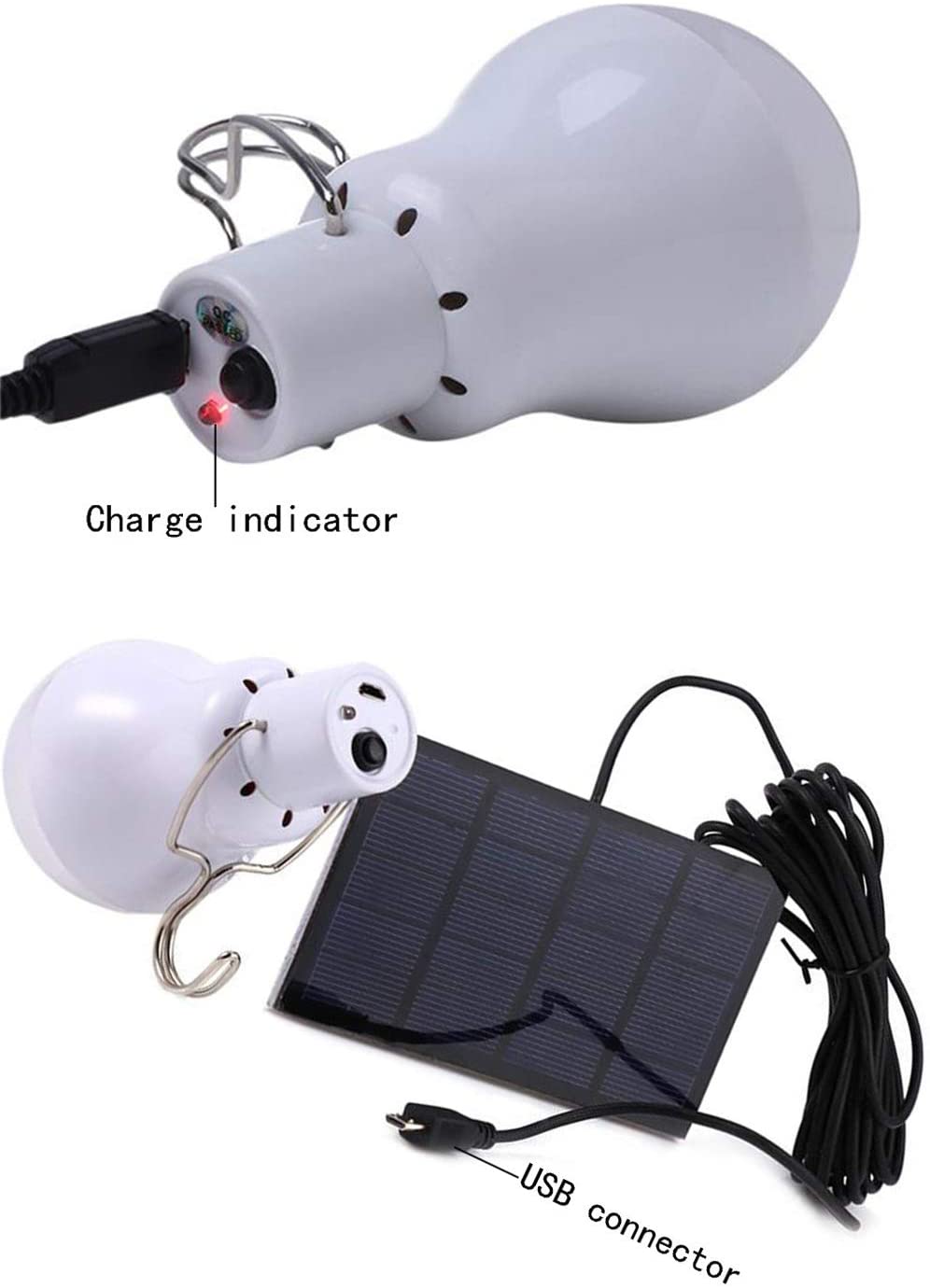 solar light 12 LED outdoor waterproof solar bulb hanging lamp courtyard garden solar led camping lights outdoors