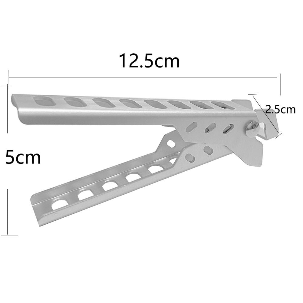Camping Anti-Scald Pot Pan Gripper Folding Handle Hollow Cookware Anti-hot Holder Clip for Picnic Camping Tool