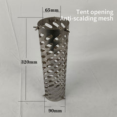 Outdoor Firewood Stove Accessories Chimney Anti-scalding Cover Lengthen Chimney Bend Pipe Camping Tent Stove Exhaust Pipe