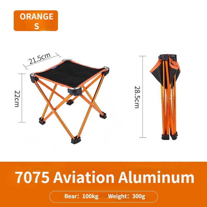 Outdoor Folding Chair Foldable Hiking Camping Fishing Portable Stable Stool Light