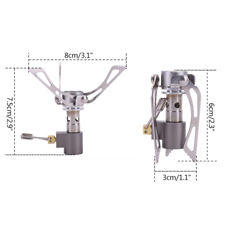 Mini Electric Fire Outdoor Camping Portable Stove Stainless Steel Folding Mountaineering Gas Stove Picnic Stove Barbecue Stove