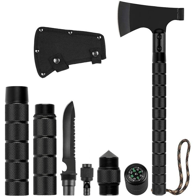 Foldable Tactical Axe Multi Tool Kit Emergency Gear Tourist AX Survival Axe Outdoor Portable Tomahawk Wild Camping Hatchet