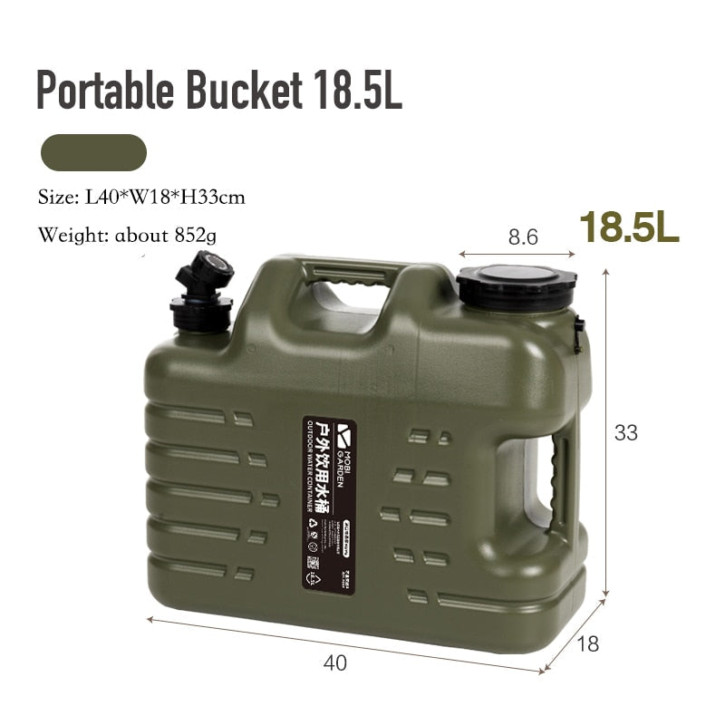 Outdoor Water Bucket with Faucet, Car Self-driving Tour, Drinks Beer Milk Storage Tank Container for Camping Fishing Picnic