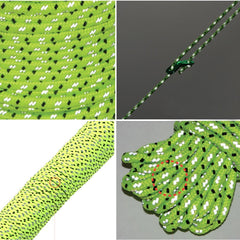 Reflective Tent Rope Nylon Tent Line Cuy Line Cord Rescue Umbrella Paracord Rope Camping Hiking Tent Accessories