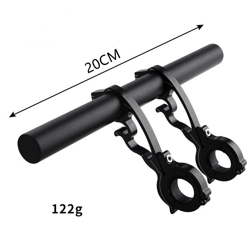 Bicycle Flashlight Holder Handlebar Extender Bike Frame Extension Mount Holder Multi-function Extension Bracket Bike Accessories