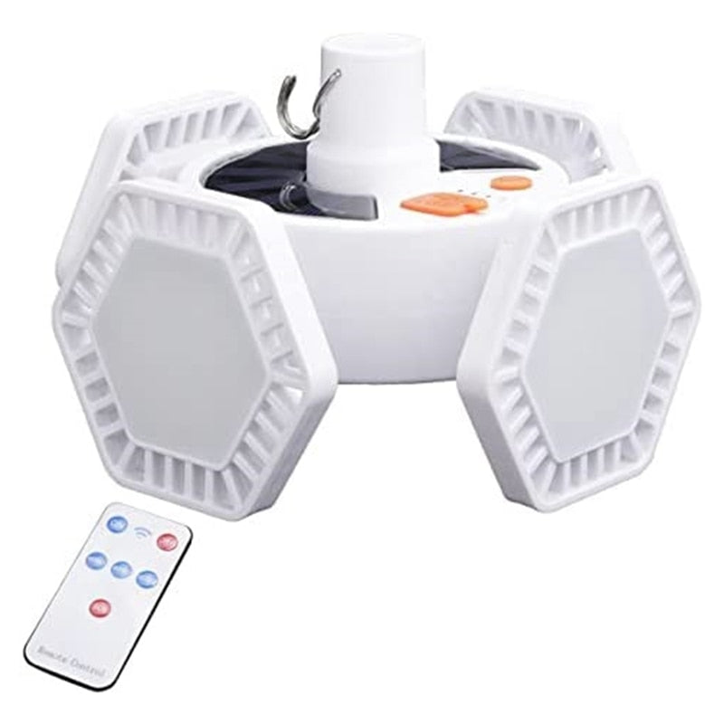 169 LED Solar Camping Light Tent Lantern Foldable,Outdoor Waterproof Work Light Camp Lamp With Hanging Hook For Hiking